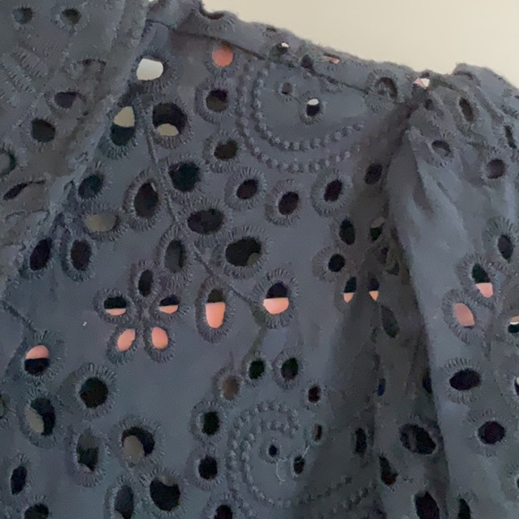 Joie Midnight Eyelet Blouse - Picture 3 of 5